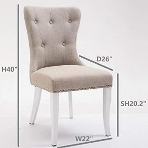 Fabric Dining Upholstered Kitchen Chairs With Button - Tufted Details OEM