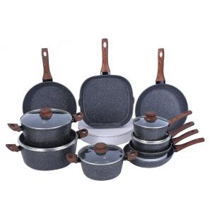 Nonstick Aluminum Cookware Sets Long Service Life For Home Kitchen