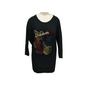 Long Sleeve Womens Pullover Sweatshirt Ladies Casual Tops Singel Jersey