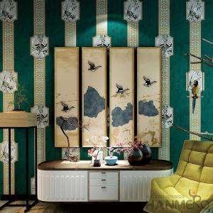 Study Room Decorative Wallcovering Chinese Factory Nature Suede Wallpaper 0.53