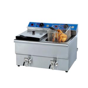 12L 220V - 240V 2 Basket Commercial Induction Fryer ISO9001 Approved