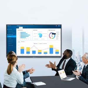 Aluminum Alloy Frame Interactive H8Q 75 Inch Smart Board Monitor Ir Touch