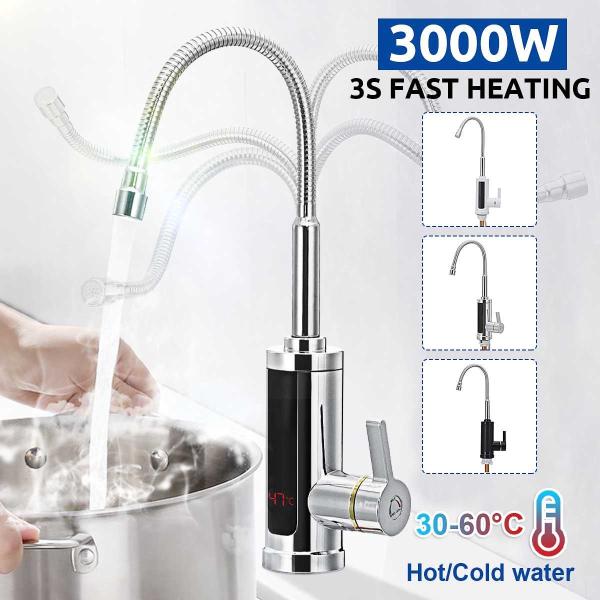 Buy 3-5S Quick Heating Wash Basin Tap Hot And Cold instant Water Faucet RoHs at wholesale prices