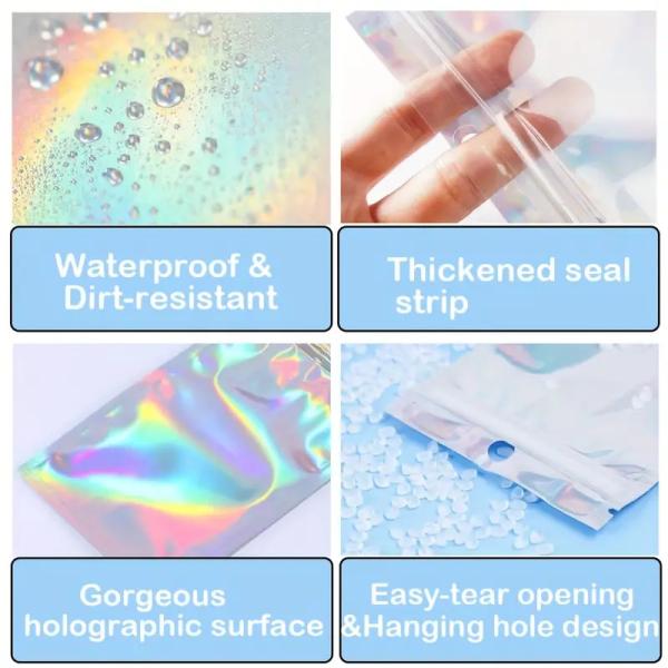 Durable Custom Mylar Bags 3.5 Mil Secure Food Snack Pouch Packaging