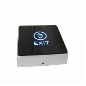 silvery color metal surface Door Exit button access control switch automatically