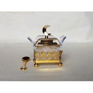 Quality T4-Arabia Exquisite Gold-plated Louhua Lily Sugar bowl for sale