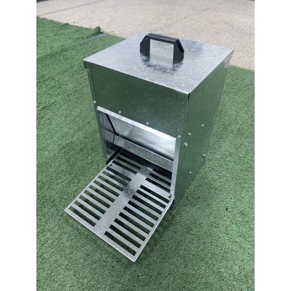 Buy 5kg Auto Chicken Feeder Treadle Self Opening Galvanized Chook Poultry at wholesale prices