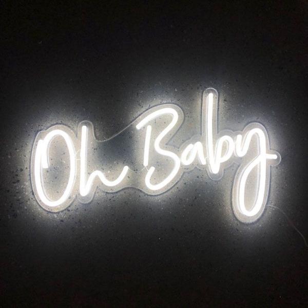 It Was All A Dream Oh Baby Wedding LED Custom Light Up Neon Wall Signs Word