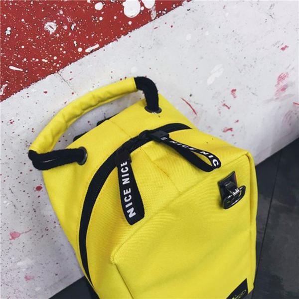 Ins fashion sports new ins color nameplate backpacks student bags handbags