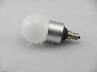 Aluminum E14, E26 134mm(H)*60mm(D) Dimmable 3W LED Bulbs Light