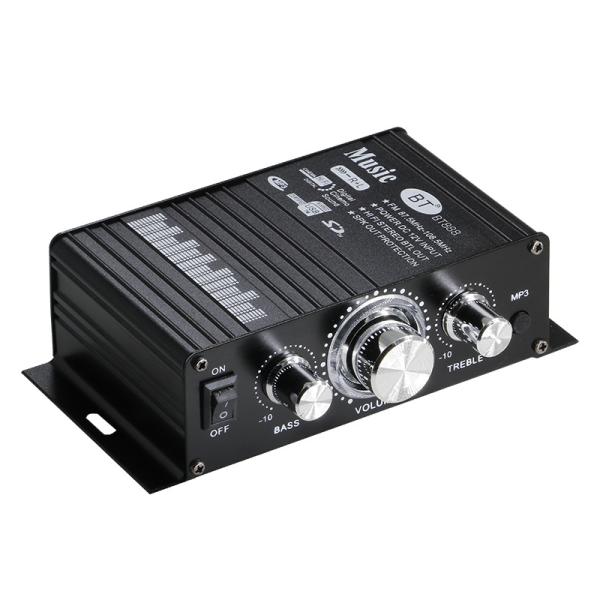 BT-888 Mini 12V Home Amplifier 20W+20W BT Wireless Small Metal Hot-Selling for Foreign Trade Cross-Border
