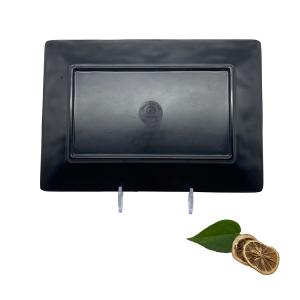 Hotel Melamine Soup Plate Rectangle 12'' With Reliefs Texture