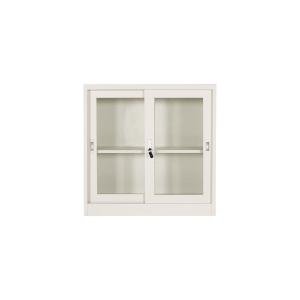 Glass Sliding Door Steel Office Cabinet With Cyber Lock