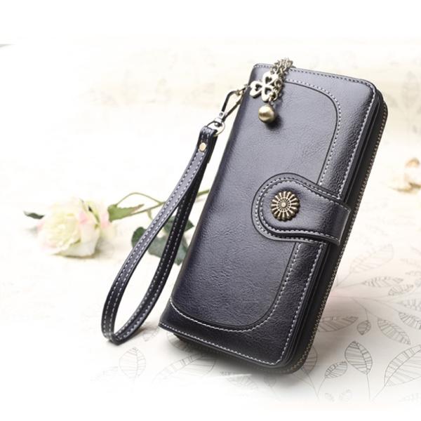 Low MOQ Mix Models Women's Long Zipper Wallet Newest Anti-Theft Selection
