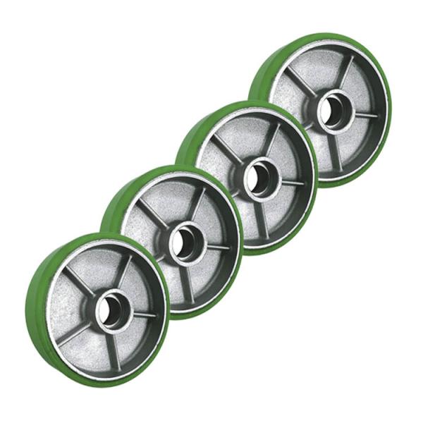 1000kg Loading 8x2inch Polyurethane Casters For Pallet Trucks
