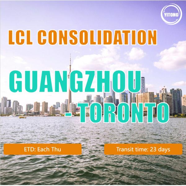 Buy Cheap LCL Consolidation Logistics From Guangzhou To Toronto at wholesale prices