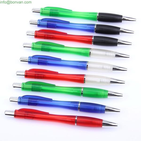 Buy clear barrel logo printed souvenir gift pen, advertising souvenir ballpoint pen at wholesale prices