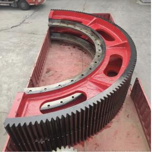 China Steel Forged Big Industrial Ring Gear Hardness HRC 45-55 Customized Teeth on sale