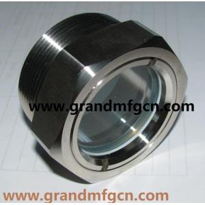Quality NPT thread 1 3/4&quot; 1 1/4 inch stainless steel SS304 oil level sight glass SS316 pressure container view port sight glass for sale