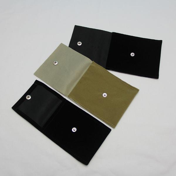 Velvet Foldable Jewelry Envelope Pouches Label Logo Small Size For Packing