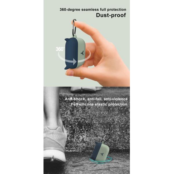 Dustproof Seamless Anti Fall Silicone Cover For Airpods Case