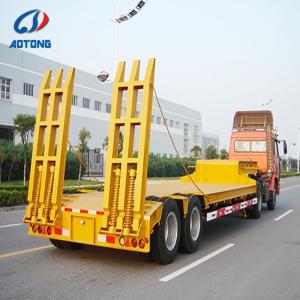 Malaysia Transporting 40Ft 60 100 Tons Ton Lowboy Gooseneck Lowbed Low Bed Semi