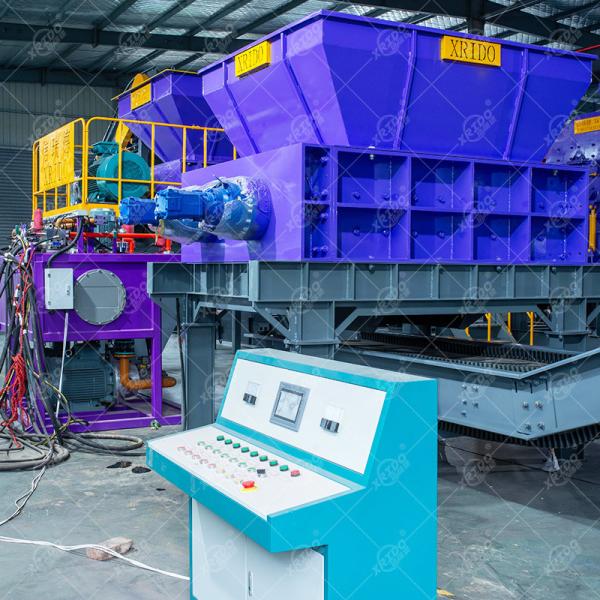 Buy Xrido Double Shaft Scrap Metal Recycling Shredder Machine at wholesale prices