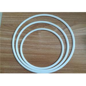Pure PTFE Flat Washer Backup Ring / Mechanical White Seal Ring Pump Parts