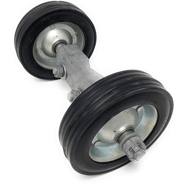 Customized Heavy Duty Steel Rolling Gate Rubber Wheel Carrier for Driveway Chain