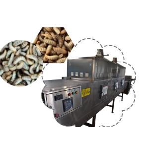 Black Soldier Fly Larvae Microwave Drying Machine With Transmission System