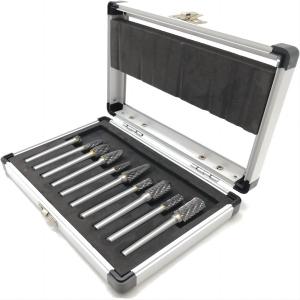 10pcs 6mm Shank Diameter Tungsten Crabide Rotary Burr Bits Set For Metal Wood