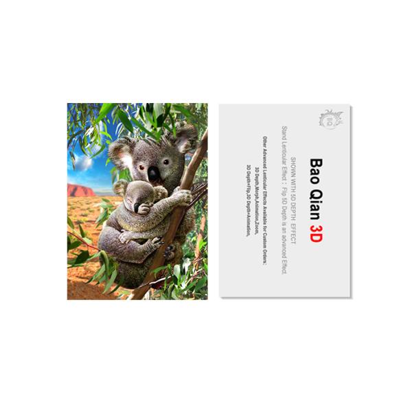 4x6'' 3D Lenticular Card / 3D Game Cards 0.6mm PET +157g Paper