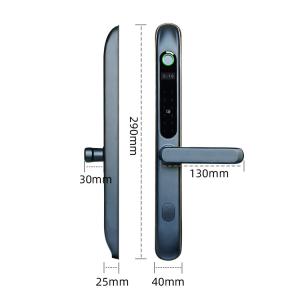 Anti Rust Residential Bluetooth Smart Door Lock Stainless Steel