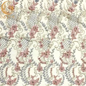 Fashionable Applique Lace Fabric Mesh Embroidery By The Yard