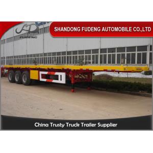 6 / 12 Wheelers Flatbed Container Trailer With ABS System BPW Brand Axle