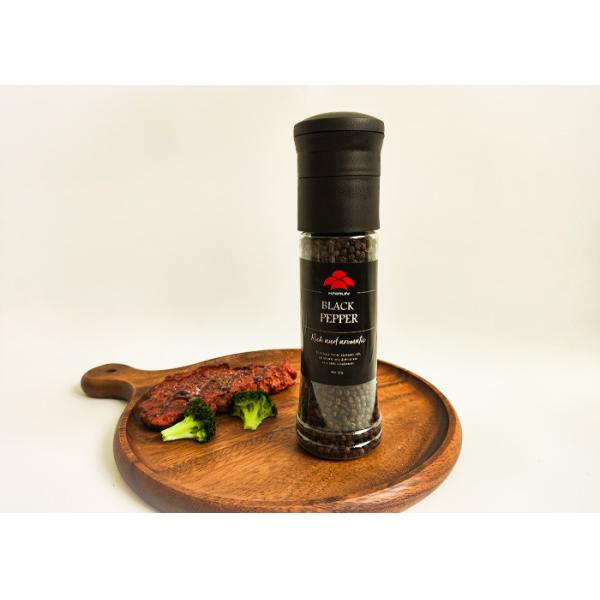 Buy High Capacity Easy To Use Plastic Spice Grinder Clear Salt And Pepper Grinders at wholesale prices