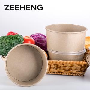 Microwavable Disposable Double PE Lined Paper Hot Soup Bowl 1300ml