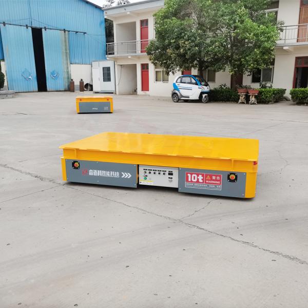 Buy 10T Industrial Battery Transfer Trolley Platform Truck Steerable Electric at wholesale prices
