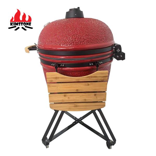 KIMSTONE 28inch Kamado Grill Outdoor Kitchen Midium China Keramik Kamado and Pizza Oven Forno Charcoal Barbecue Grill Parrillera