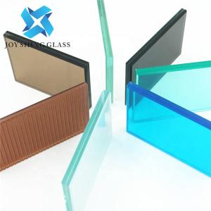 Quality 8mm Black Laminated Glass PVB Sound Insulation Tempered Laminated Glass for sale