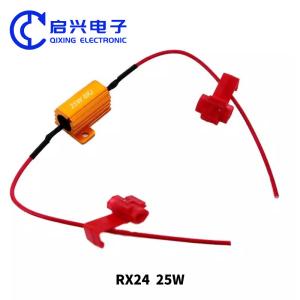 Gold Aluminum Shell Wirewound Resistor for Car LED Lights with Stable Performanc