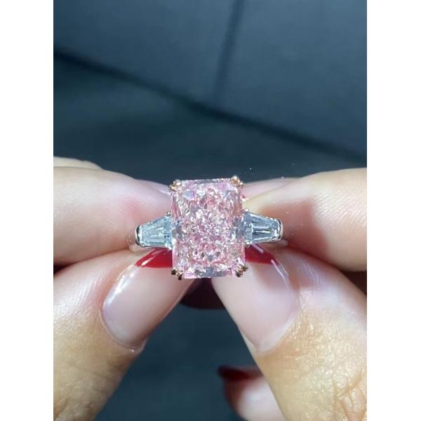 Buy Radiant Cut Lab Made Diamond Necklace 4.31CT With IGI Certified at wholesale prices