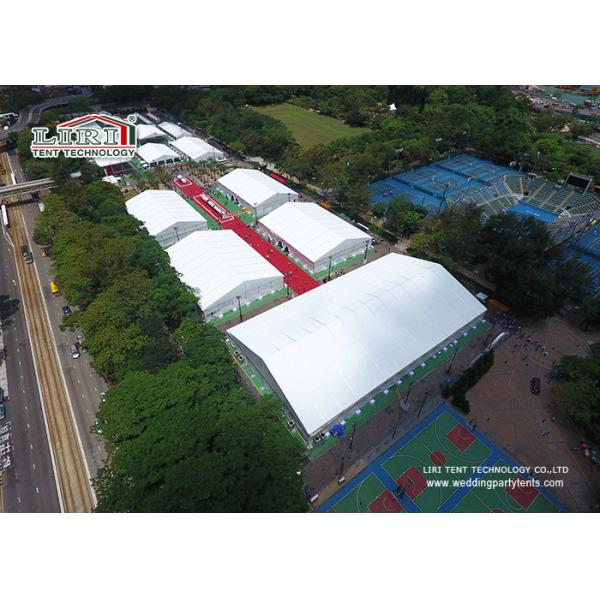 Buy Clear Span 3m To 80m A Shape Roof Exhibition Tent 100% Space Utilization at wholesale prices