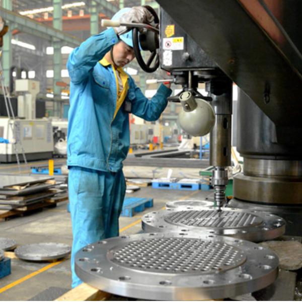 Titanium Gr1 Gr2 Heat Exchanger Tube Sheet SA182 F304L F316L Clad Plate Tube Sheets