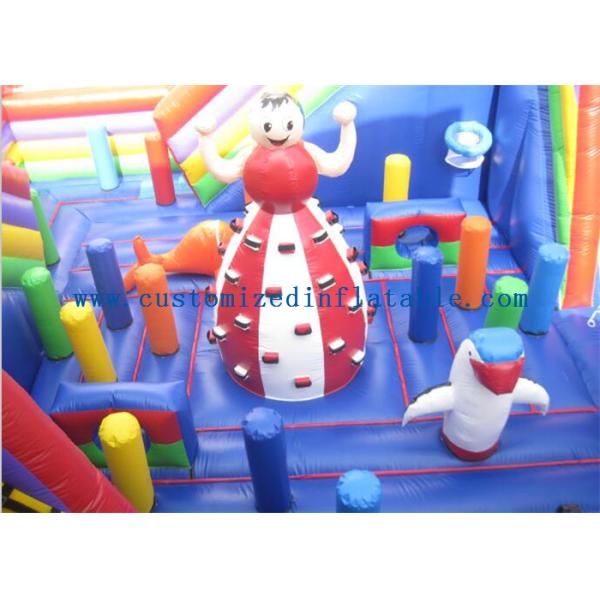 Attractive Cathetus Soft Inflatable Amusement Park / Inflatable Bouncer Slide Equipment
