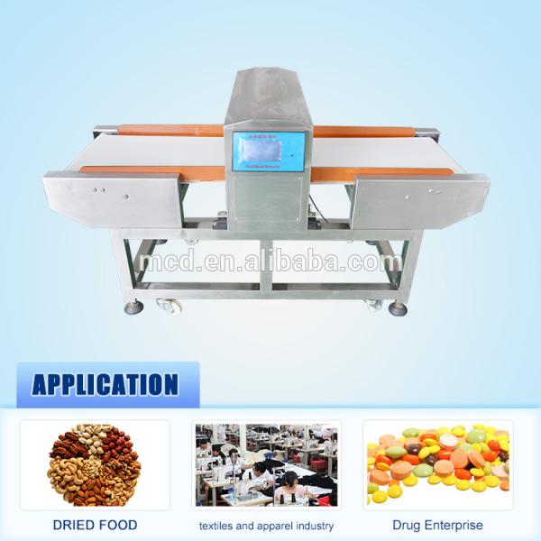 380*100 mm Touch Screen Non-ferrous DSP Technology Conveyor Belt Screening Needle Copper Food Metal Detector MCD-F500QD