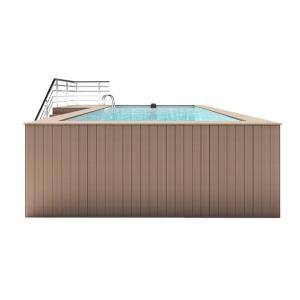 Acrylic Wood Plastic Board Color Luxury Private Swimming Pool for Outdoor