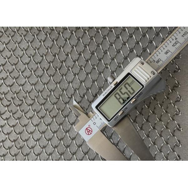 1.6mm Thickness 8.5mm Hole size White Color Decorative Chain Link Curtain For outdoor