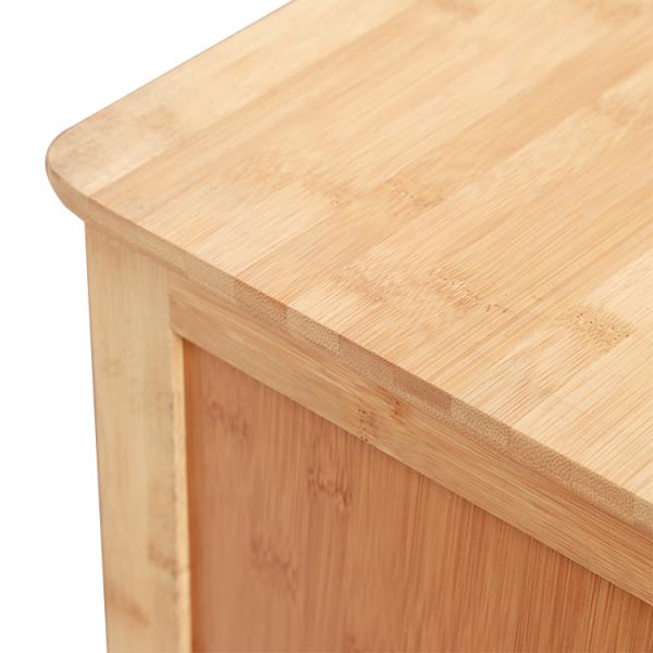 ODM Double Shutter Bamboo Kitchen Storage Cabinet Modern