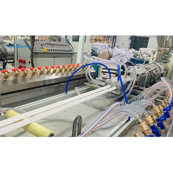Double Screw PVC Baseboard Making Machine 42 Rpm 80-120kg/Hr